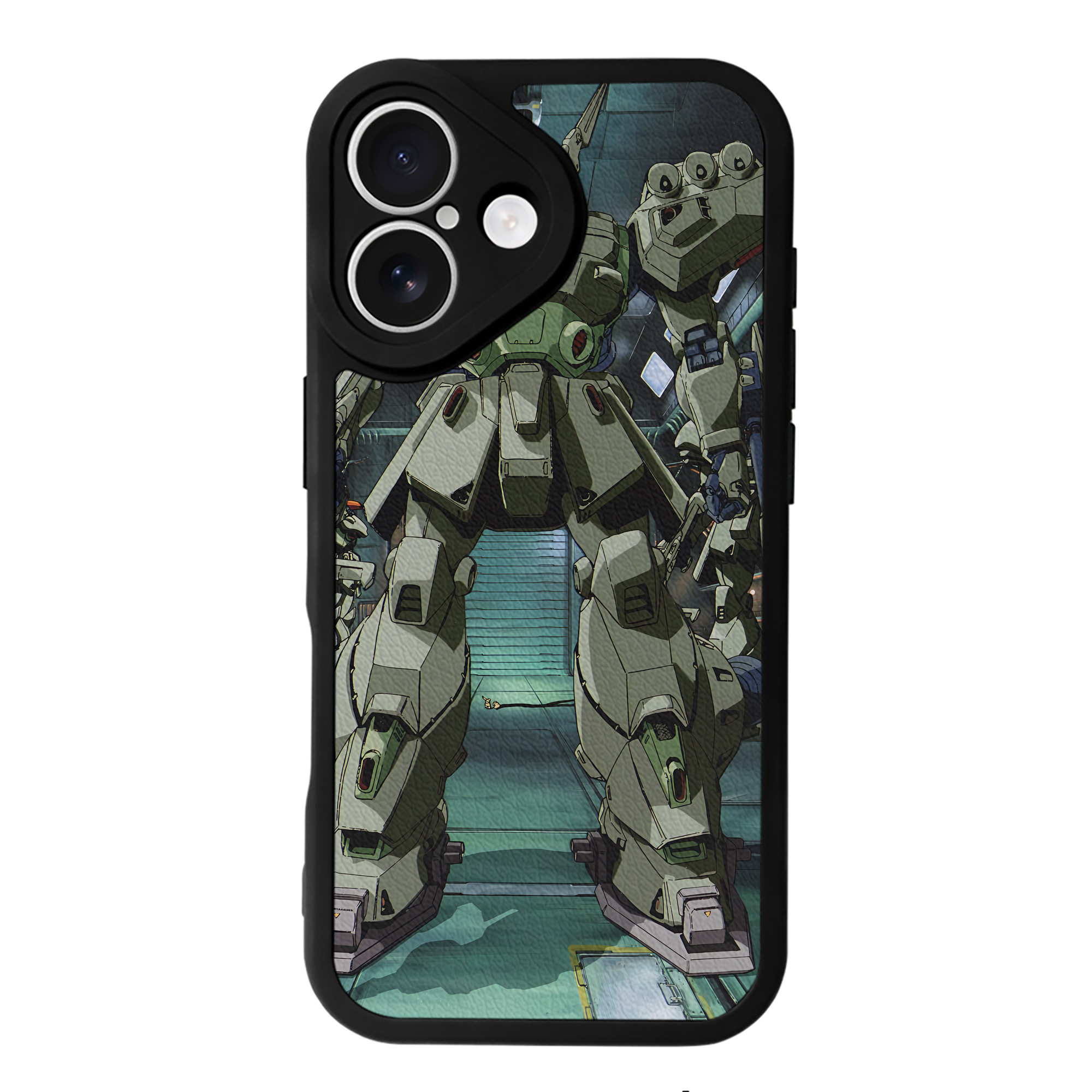 （画像用） 機動戦士ガンダム Mobile Suit Gundam 【iPhone 16シリーズ対応】シリコンスマホケース（レザー調） 材質：シリコン